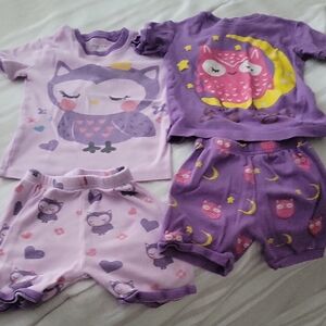 Purple Owl Kids Pajama Set
